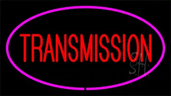 Red Transmission Purple Neon Sign