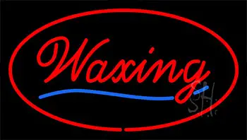 Waxing Red Neon Sign