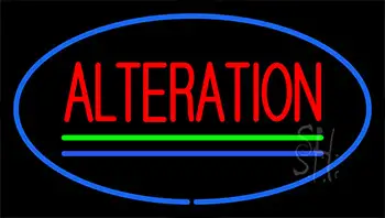 Red Alteration Blue Green Line Neon Sign