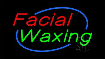 Facial Waxing Animated Neon Sign