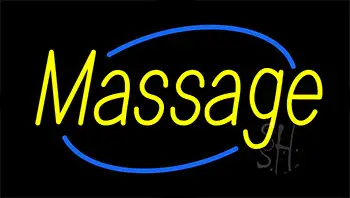 Yellow Massage Neon Sign