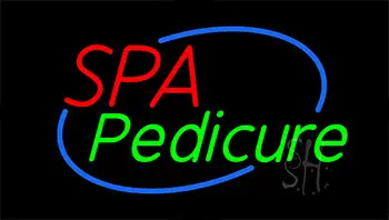 Spa Pedicure Animated Neon Sign