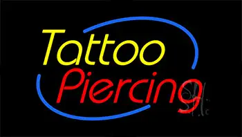 Tattoo Piercing Animated Neon Sign