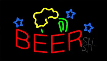 Red Beer Mug Animated Neon Sign