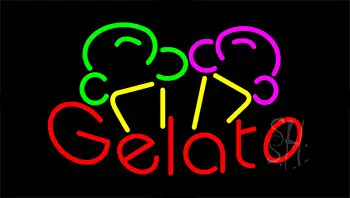 Gelato Animated Neon Sign