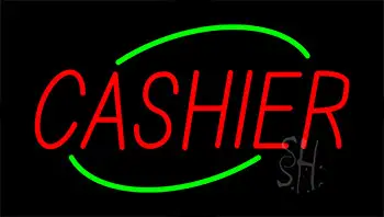 Cashier Animated Neon Sign