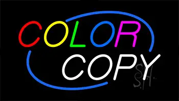 Multi Colored Color Copy Animated Neon Sign