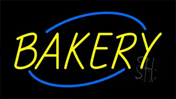 Yellow Bakery Animated Neon Sign