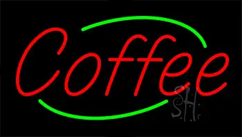 Red Coffee Animated Neon Sign