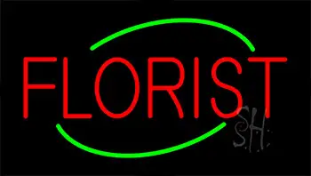 Red Florist Neon Sign