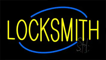 Locksmith Animated Neon Sign