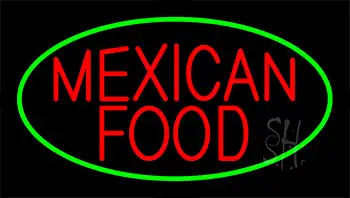 Mexican Food Animated Neon Sign
