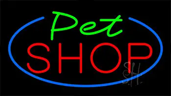 Pet Shop Flashing Neon Sign