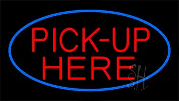 Pick Up Here Animated Neon Sign