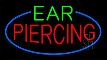 Ear Piercing Animated Neon Sign