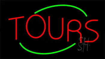 Tours Flashing Neon Sign