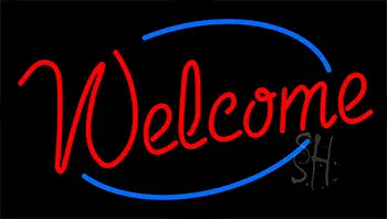 Welcome Animated Neon Sign