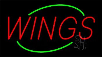 Wings Animated Neon Sign