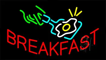 Breakfast Animated Neon Sign