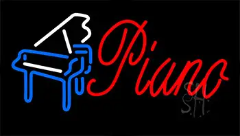 Piano Animated Neon Sign