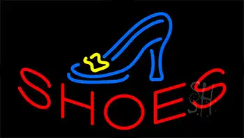 Shoes Flashing Neon Sign