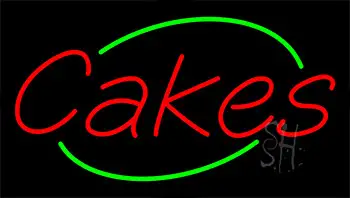 Red Cakes Animated Neon Sign