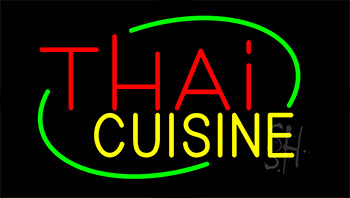Thai Cuisine Animated Neon Sign