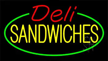 Deli Sandwiches Animated Neon Sign