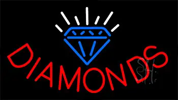 Diamonds Animated Neon Sign
