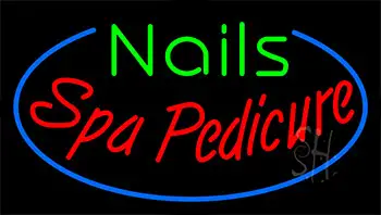 Nails Spa Pedicure Animated Neon Sign