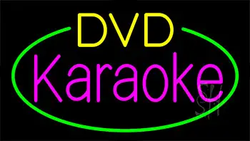 Dvd Karaoke Block Flashing Neon Sign