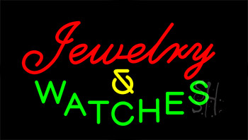 Jewelry And Watches Flashing Neon Sign