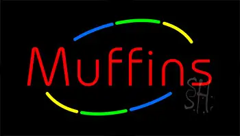 Muffins Animated Neon Sign