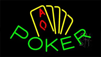 Poker Animated Neon Sign