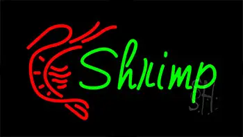 Shrimp Flashing Neon Sign