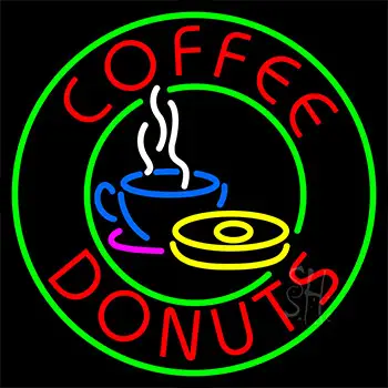 Coffee Donuts Neon Sign