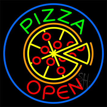 Pizza Open Neon Sign