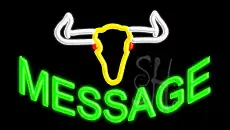 Custom Bull Animated Neon Sign