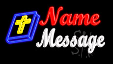 Custom Bible Animated Neon Sign