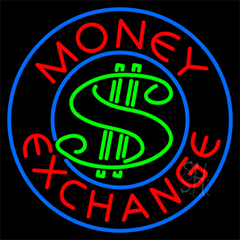 Money Exchange Neon Sign