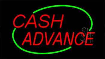 Cash Advance Animated Neon Sign