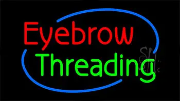 Eyebrow Threading Animated Neon Sign
