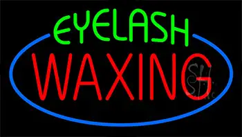 Eyelash Waxing Animated Neon Sign