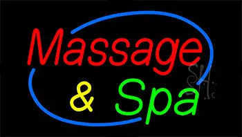 Massage And Spa Animated Neon Sign