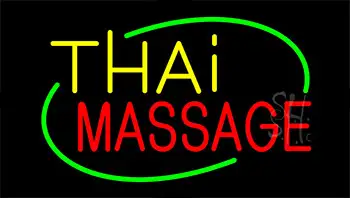 Thai Massage Animated Neon Sign