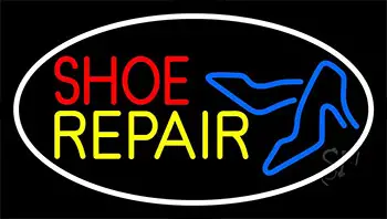 Red Shoe Yellow Repair With Sandals Neon Sign