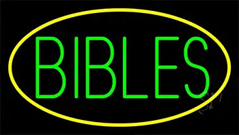 Green Bibles Neon Sign