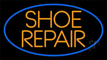 Orange Shoe Repair Neon Sign