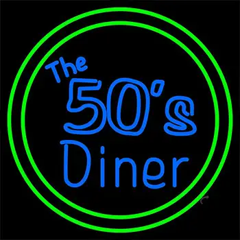 The 50s Diner Circle Neon Sign