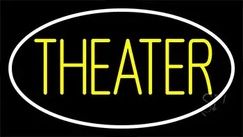 Theater With Border Neon Sign